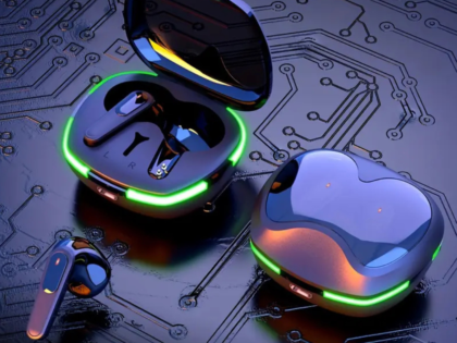 RB 2024 Sleek Heart-Shaped Wireless Earbuds with LED Display